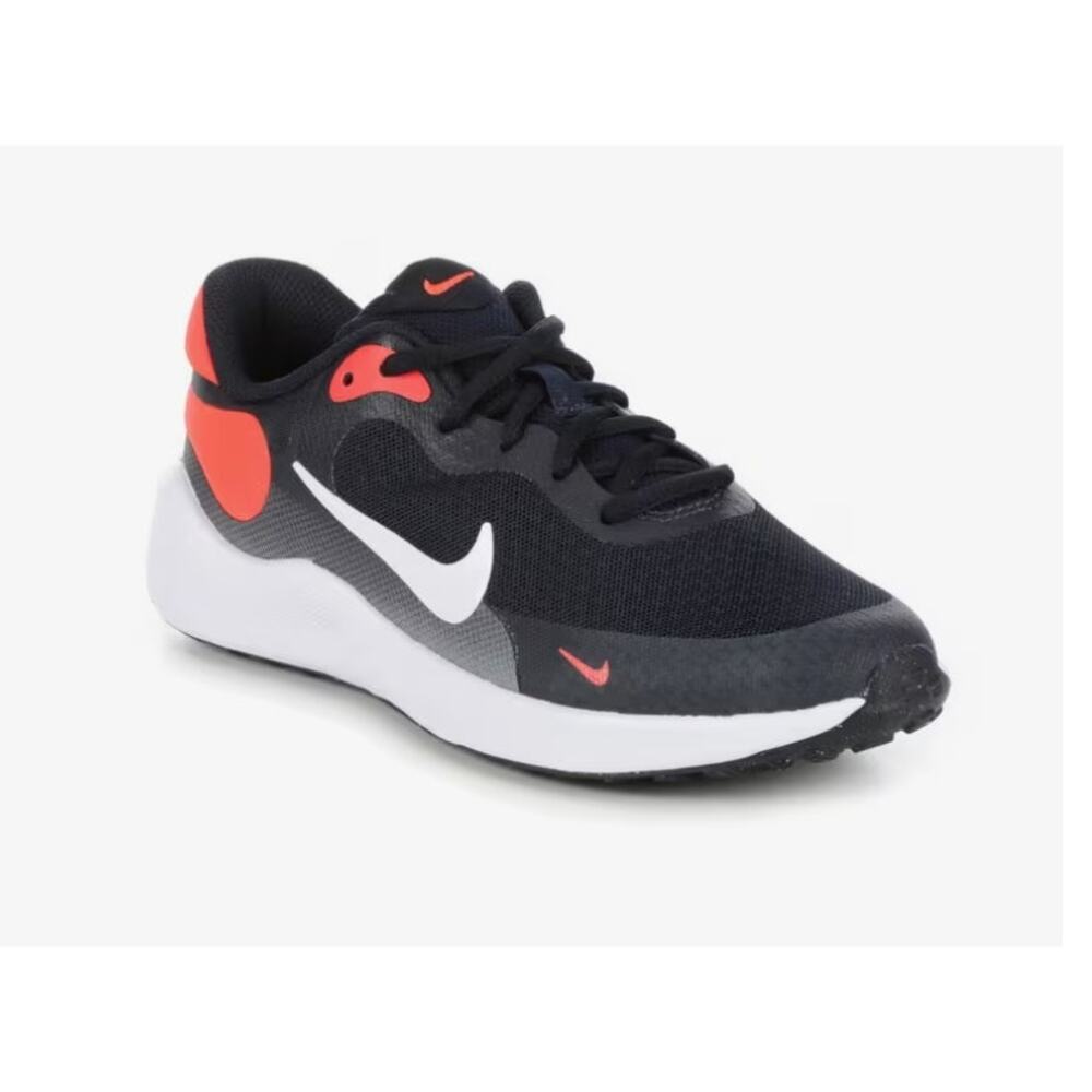 Nike Revolution 7 Running Shoes Boys Black & Red SZ 5Y